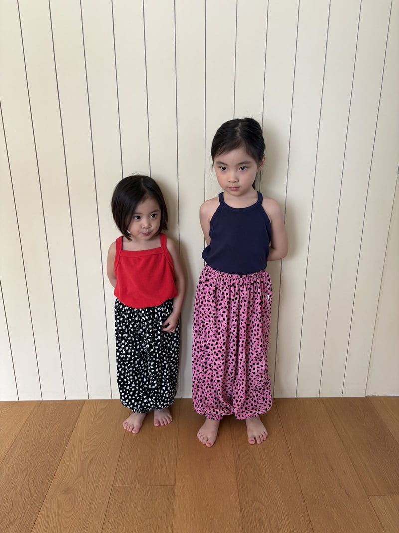 Pepper - Korean Children Fashion - #childrensboutique - Black Pink Pleats Jogger Pants - 11