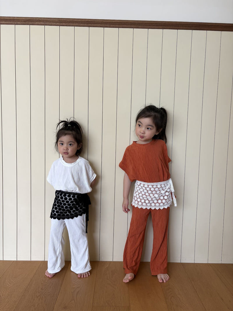 Pepper - Korean Children Fashion - #childrensboutique - Pleats Tee - 4