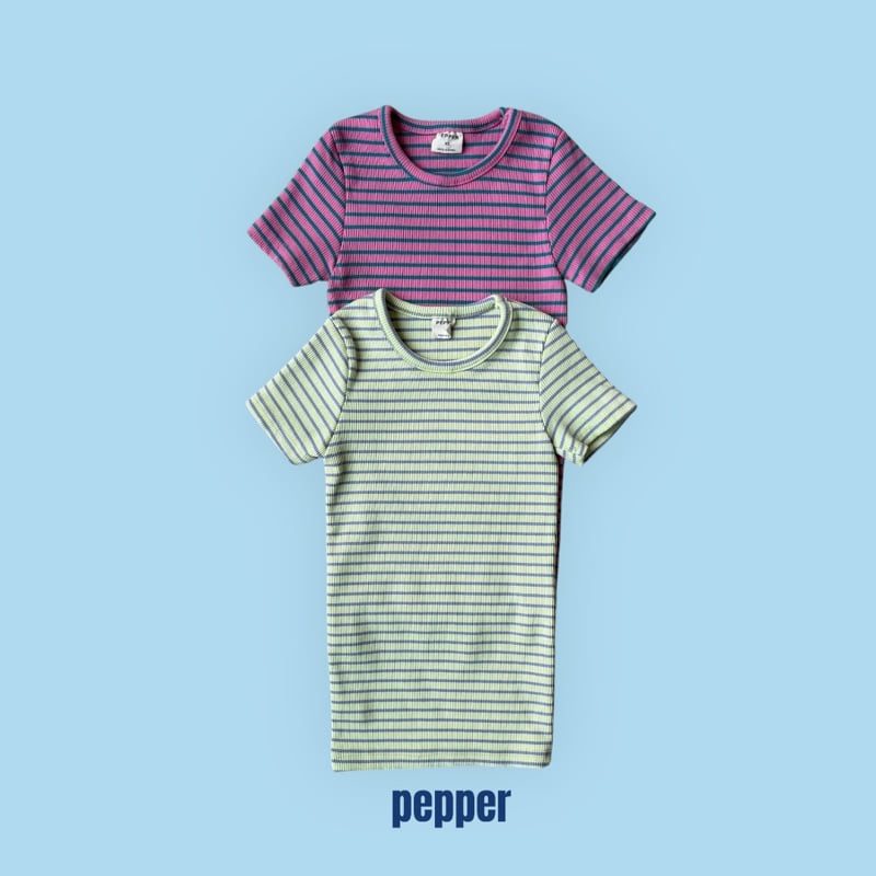 Pepper - Korean Children Fashion - #designkidswear - Pippi Stripe One-piece