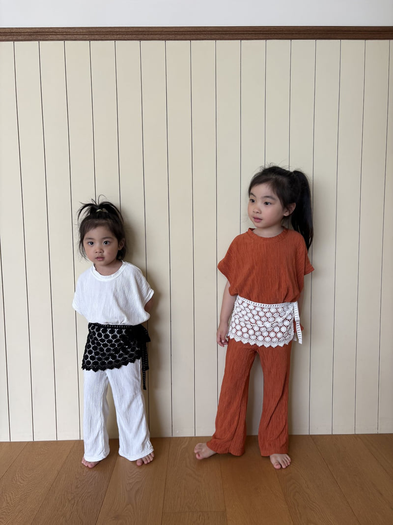 Pepper - Korean Children Fashion - #discoveringself - Pleats Tee - 5