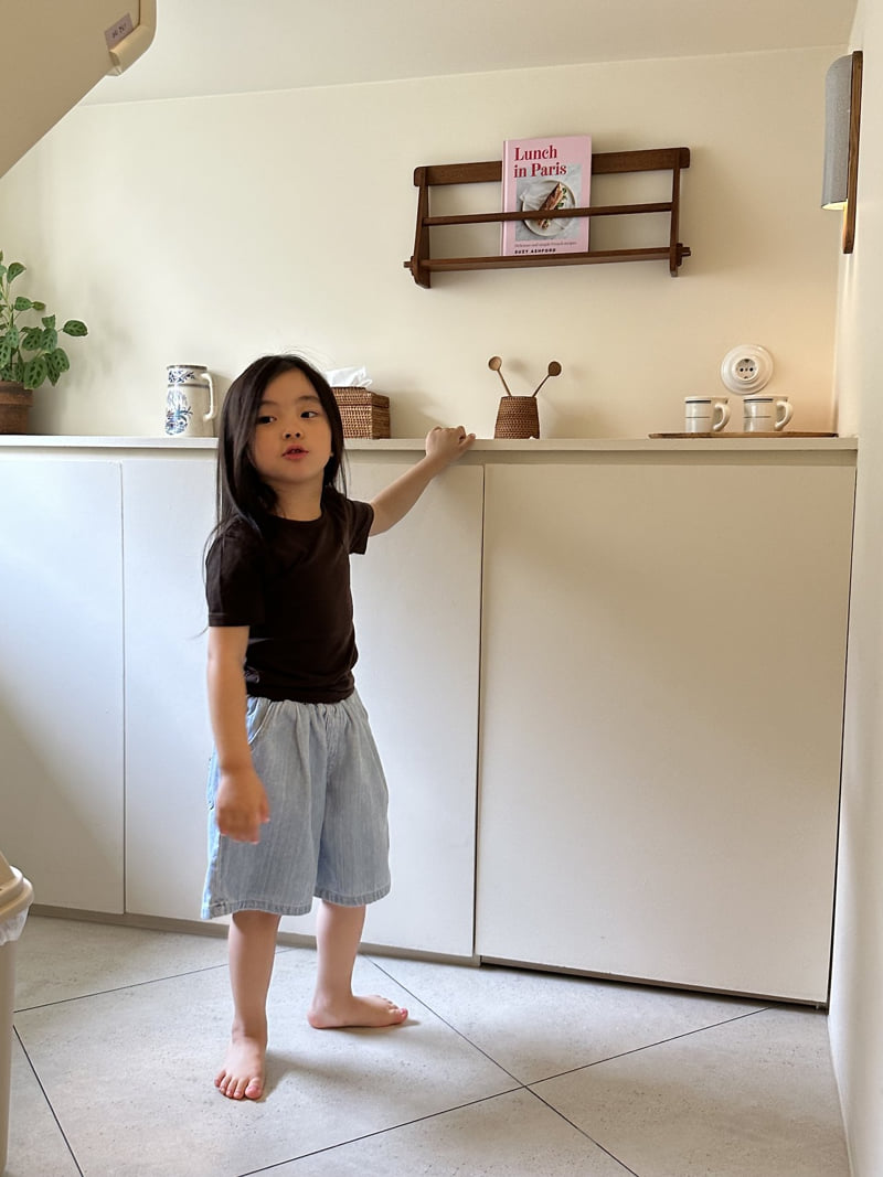 Pepper - Korean Children Fashion - #kidsshorts - Soft Denim Shorts - 9