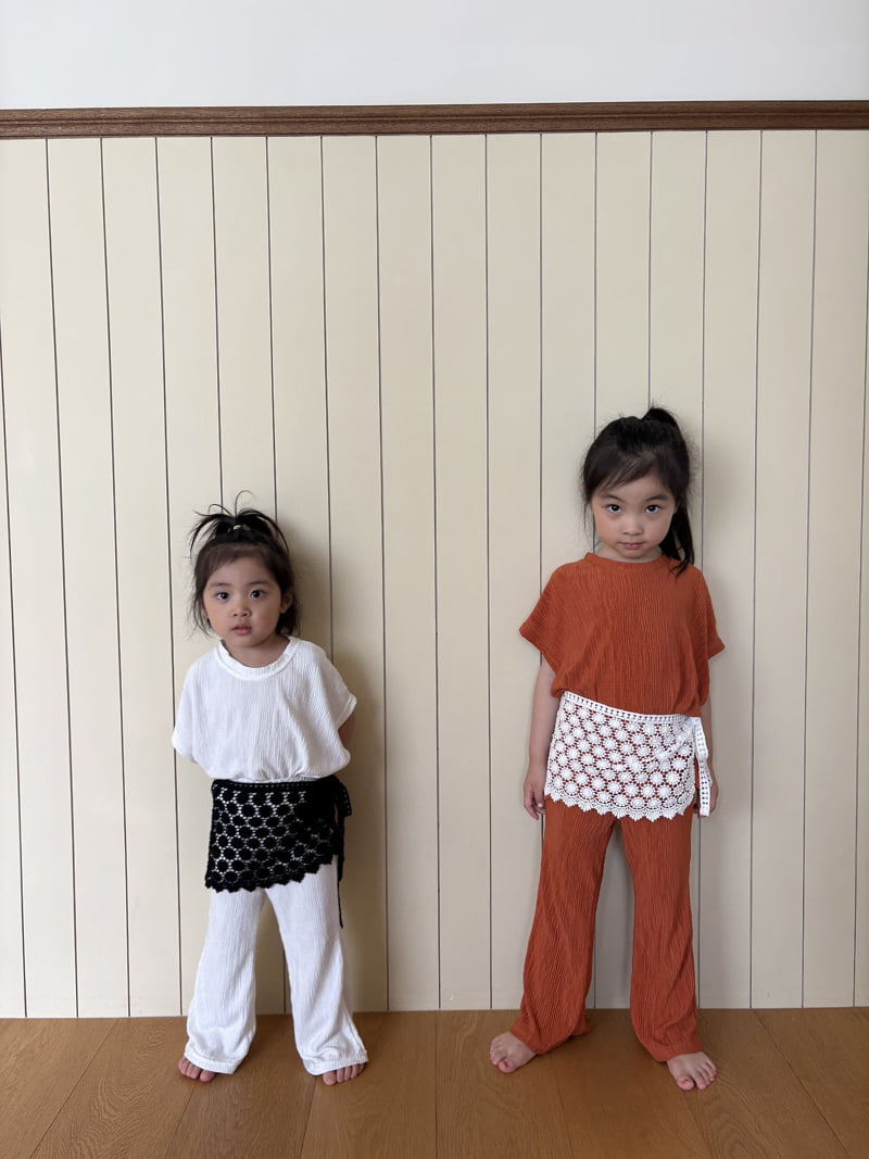 Pepper - Korean Children Fashion - #kidsshorts - Pleats Tee - 7