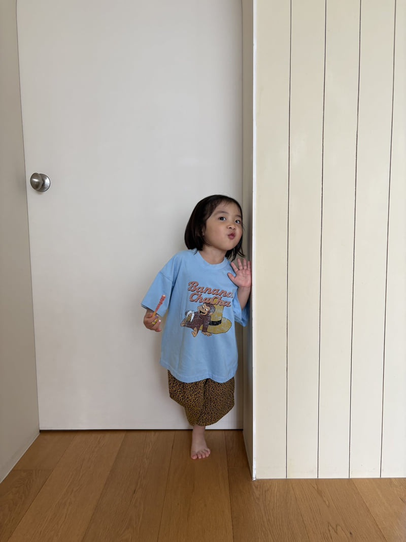 Pepper - Korean Children Fashion - #kidsshorts - Banana ChaCha Short Sleeve Tee - 6