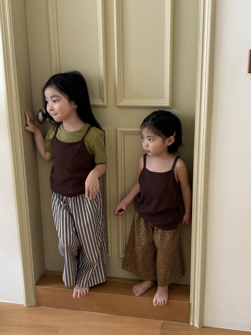 Pepper - Korean Children Fashion - #kidsshorts - Ribbed Sleeveless Tee - 6