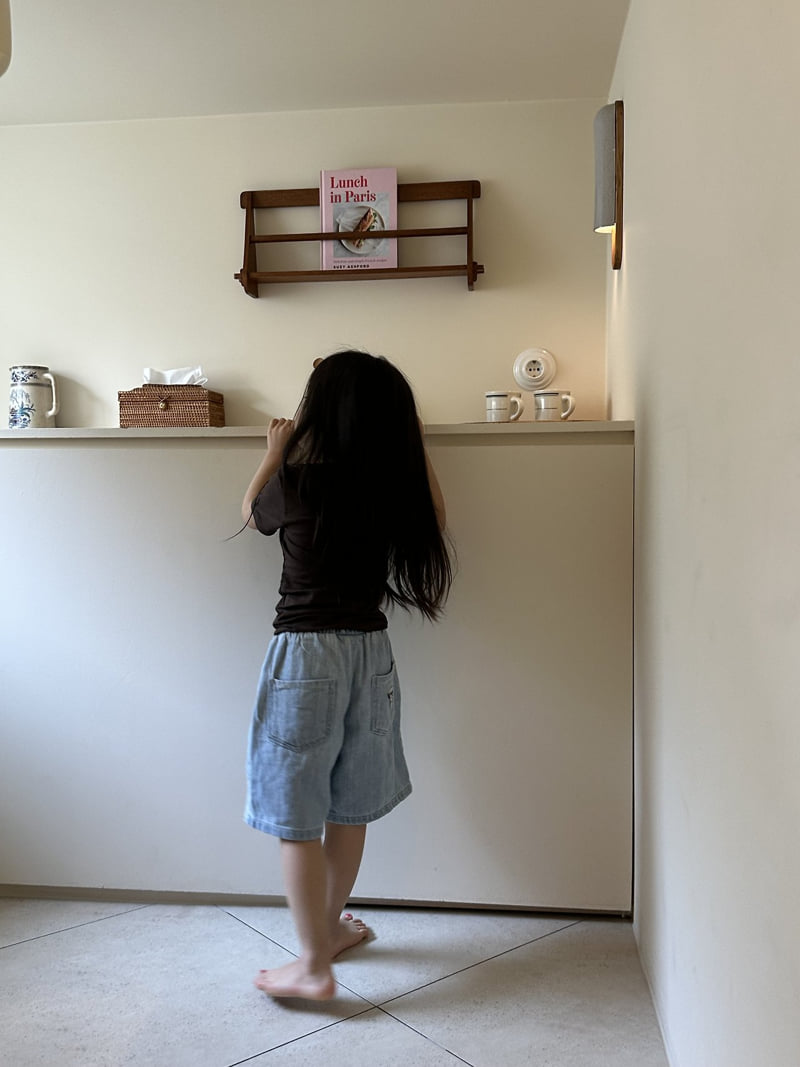 Pepper - Korean Children Fashion - #kidsstore - Soft Denim Shorts - 10