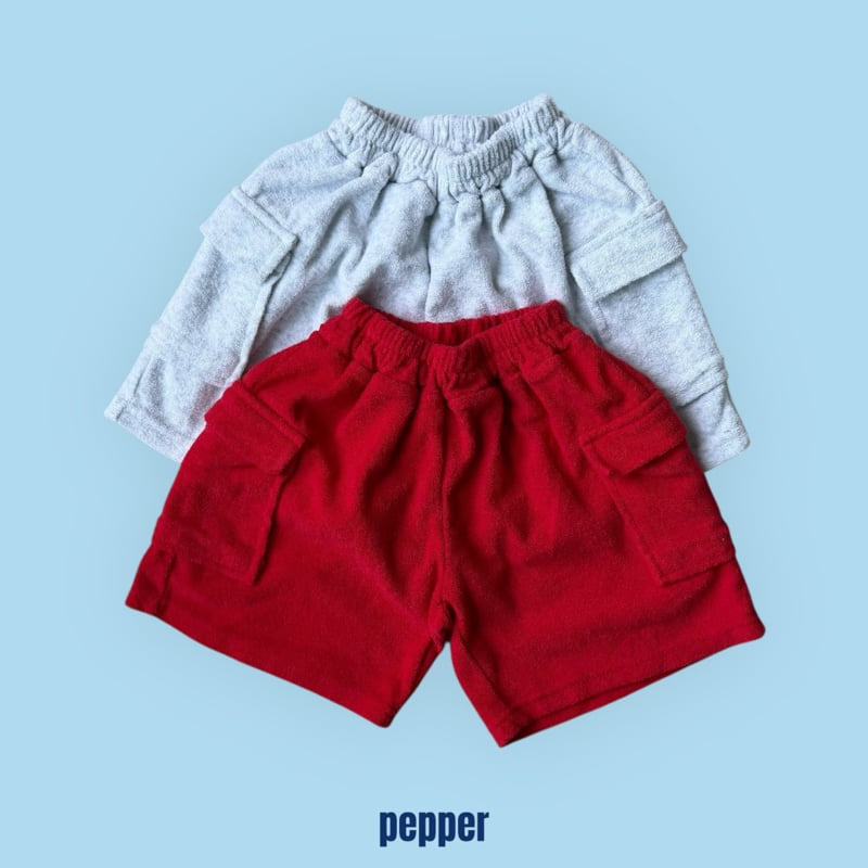 Pepper - Korean Children Fashion - #littlefashionista - Terry Cargo Pants