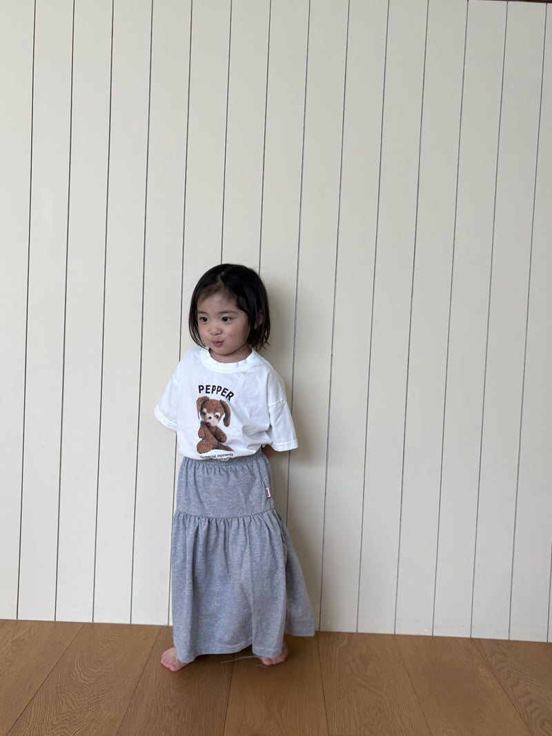 Pepper - Korean Children Fashion - #littlefashionista - Long Long Skirt - 6