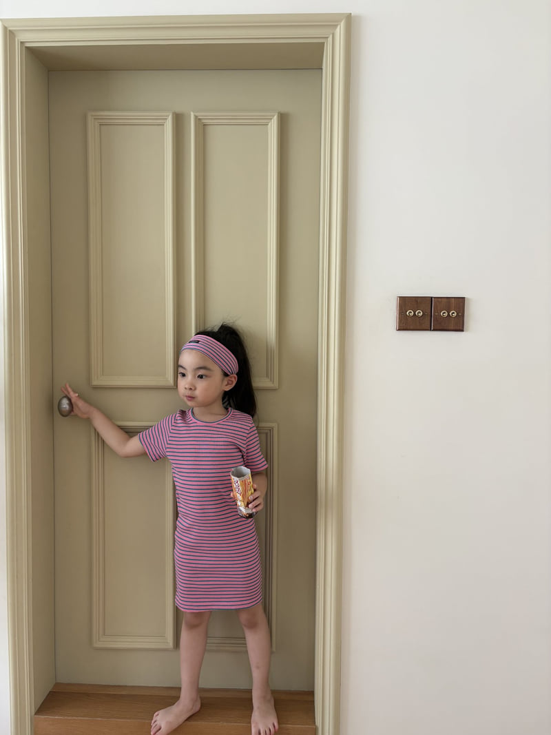 Pepper - Korean Children Fashion - #littlefashionista - Pippi Stripe One-piece - 8