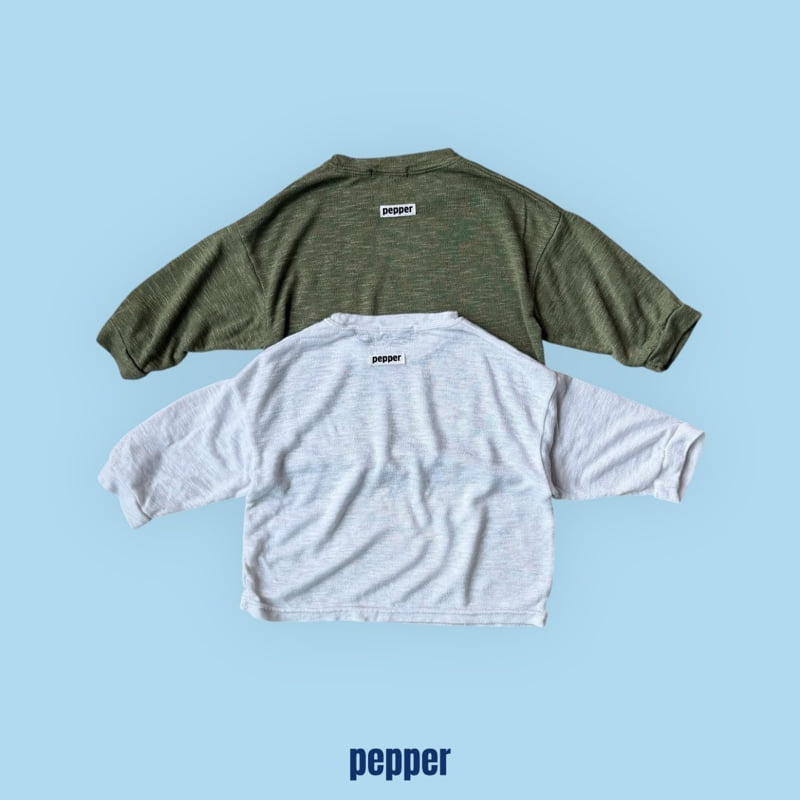 Pepper - Korean Children Fashion - #magicofchildhood - Slub Tee - 12