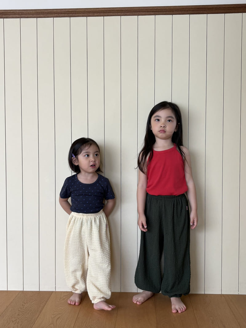 Pepper - Korean Children Fashion - #magicofchildhood - Seaweed Summer Jogger Pants - 5