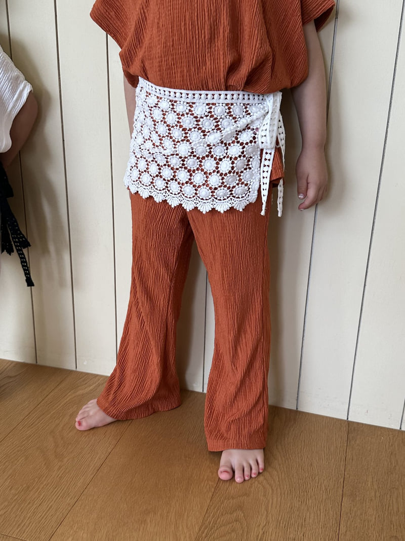 Pepper - Korean Children Fashion - #minifashionista - Pleats Bootcut Pants - 3