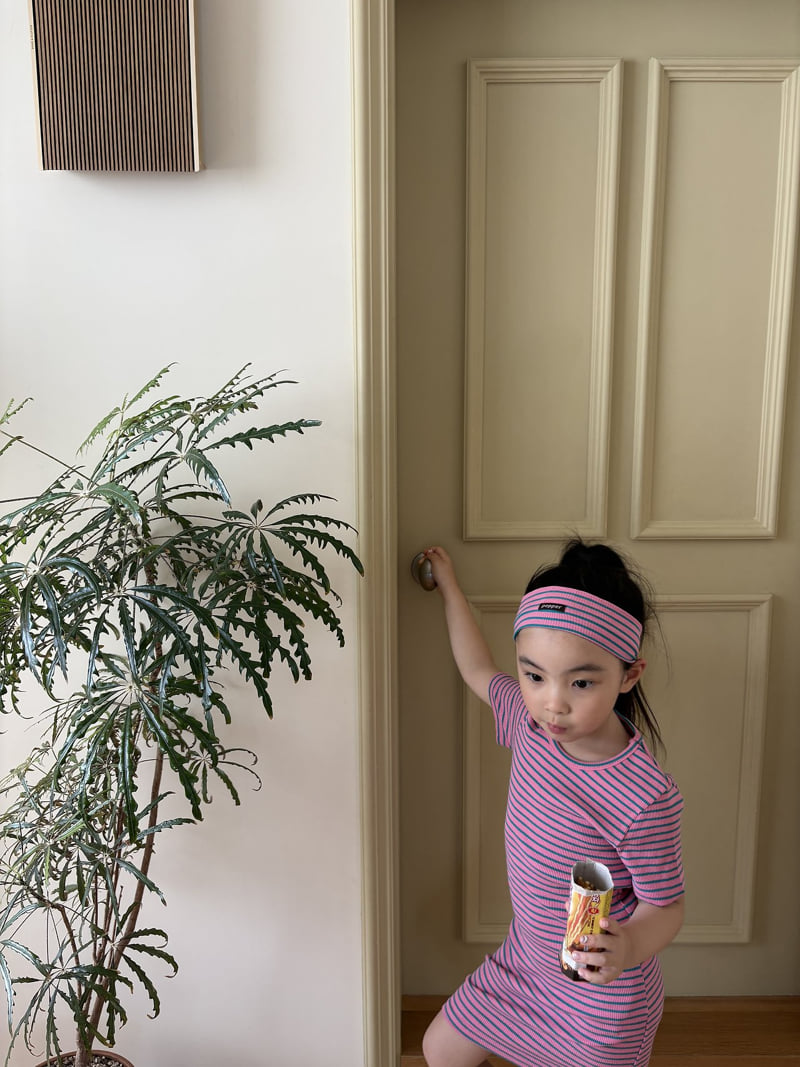 Pepper - Korean Children Fashion - #minifashionista - Pippi Stripe One-piece - 10