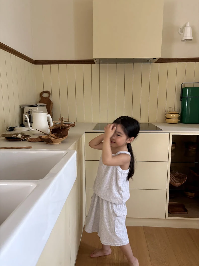 Pepper - Korean Children Fashion - #minifashionista - Terry Cargo Pants - 4