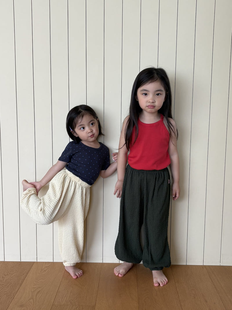 Pepper - Korean Children Fashion - #prettylittlegirls - Seaweed Summer Jogger Pants - 7