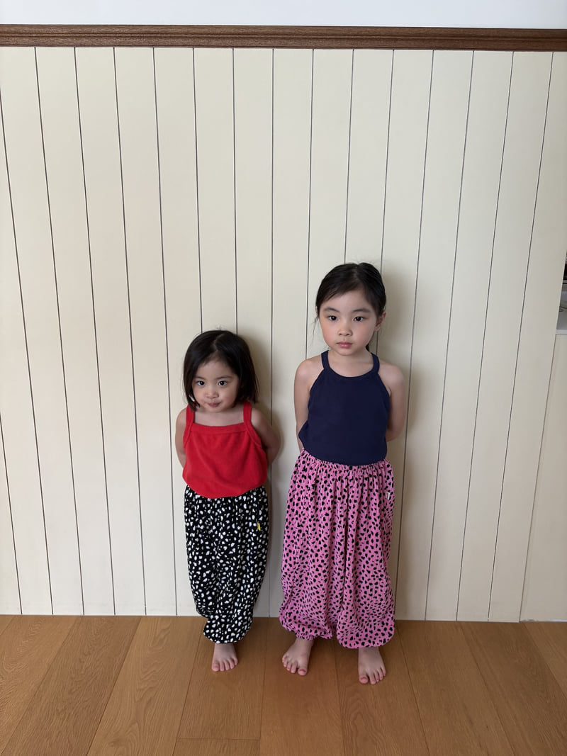 Pepper - Korean Children Fashion - #stylishchildhood - Black Pink Pleats Jogger Pants - 9
