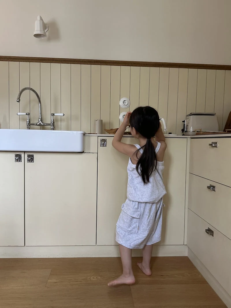 Pepper - Korean Children Fashion - #todddlerfashion - Terry Cargo Pants - 5