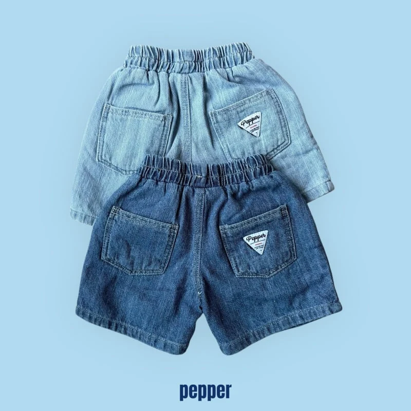 Pepper - Korean Children Fashion - #todddlerfashion - Soft Denim Shorts