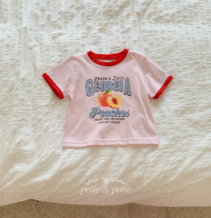 Petit & Petit - Korean Children Fashion - #Kfashion4kids - Peach Tee - 9