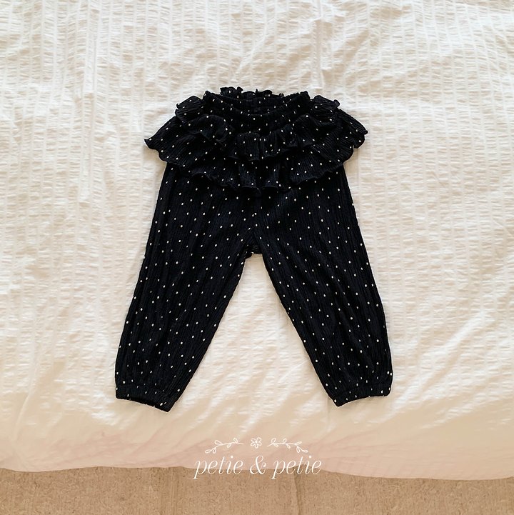 Petit & Petit - Korean Children Fashion - #kidzfashiontrend - Dot Pleats Cancan Pants - 4