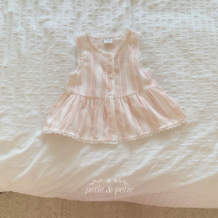 Petit & Petit - Korean Children Fashion - #childofig - Pie Stripe Blouse - 9