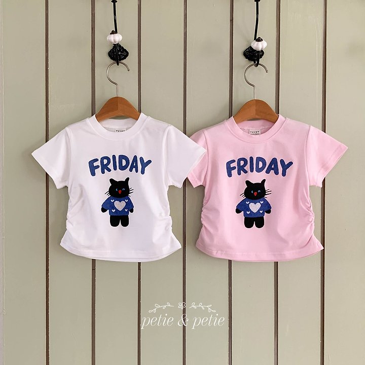 Petit & Petit - Korean Children Fashion - #childofig - Cats Shirring Tee - 10