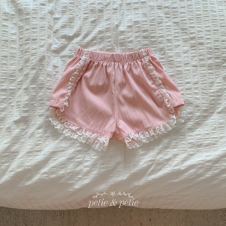 Petit & Petit - Korean Children Fashion - #childofig - Powder Lace Pants - 3