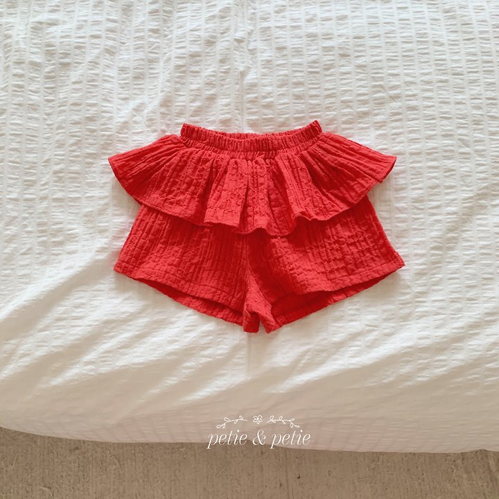 Petit & Petit - Korean Children Fashion - #childofig - Maple Frill Shorts - 2