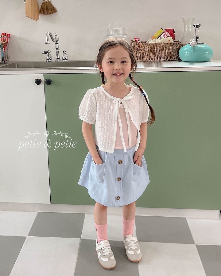 Petit & Petit - Korean Children Fashion - #childofig - Button Skirt - 6