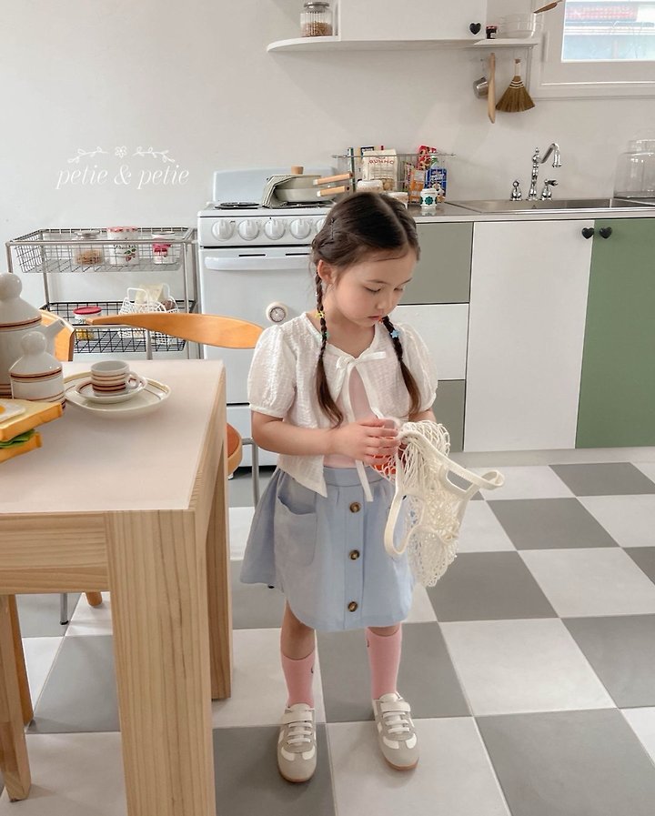 Petit & Petit - Korean Children Fashion - #childofig - Button Skirt - 7