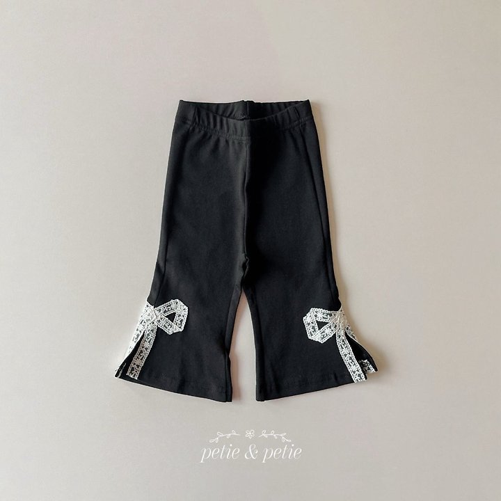 Petit & Petit - Korean Children Fashion - #prettylittlegirls - Ribbon Flare Pants - 4