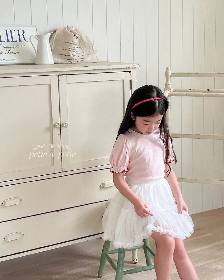 Petit & Petit - Korean Children Fashion - #childofig - Eyelet Tee - 12