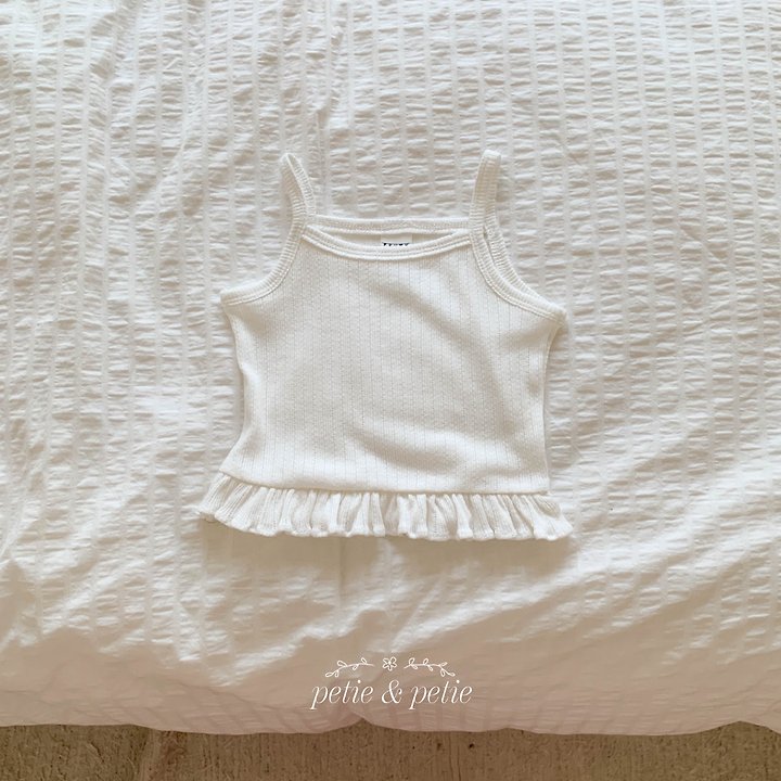 Petit & Petit - Korean Children Fashion - #childrensboutique - Eyelet Frill Sleeveless - 2