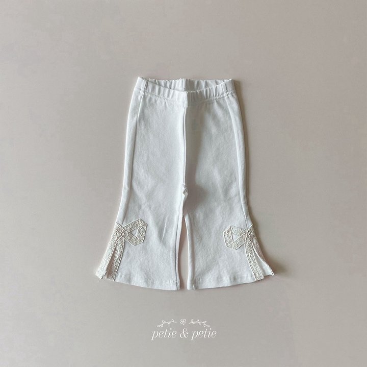Petit & Petit - Korean Children Fashion - #childrensboutique - Ribbon Flare Pants - 6