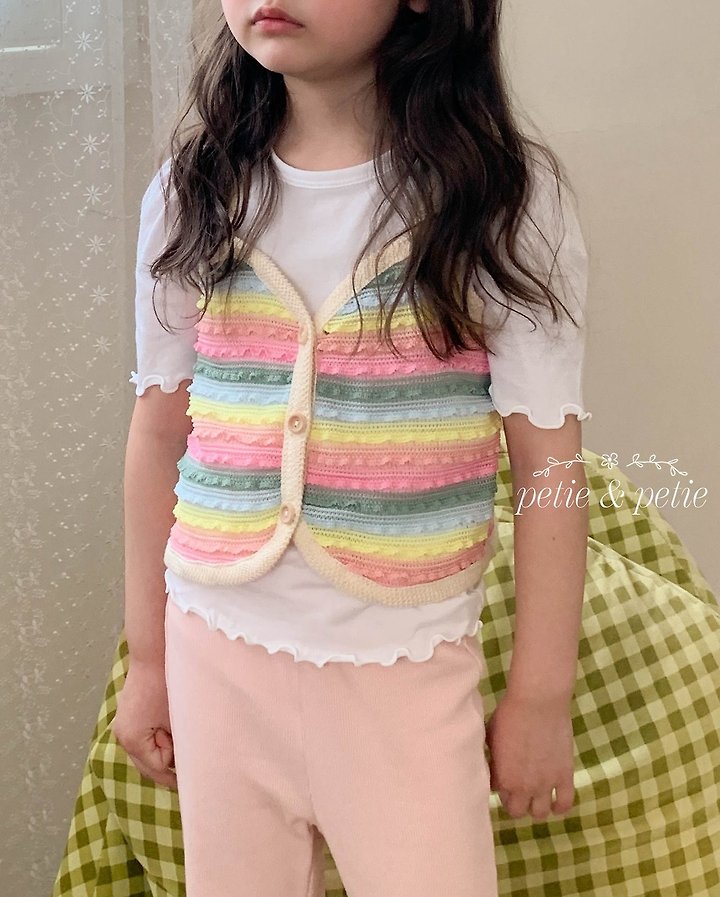 Petit & Petit - Korean Children Fashion - #designkidswear - Rainbow Vest - 6