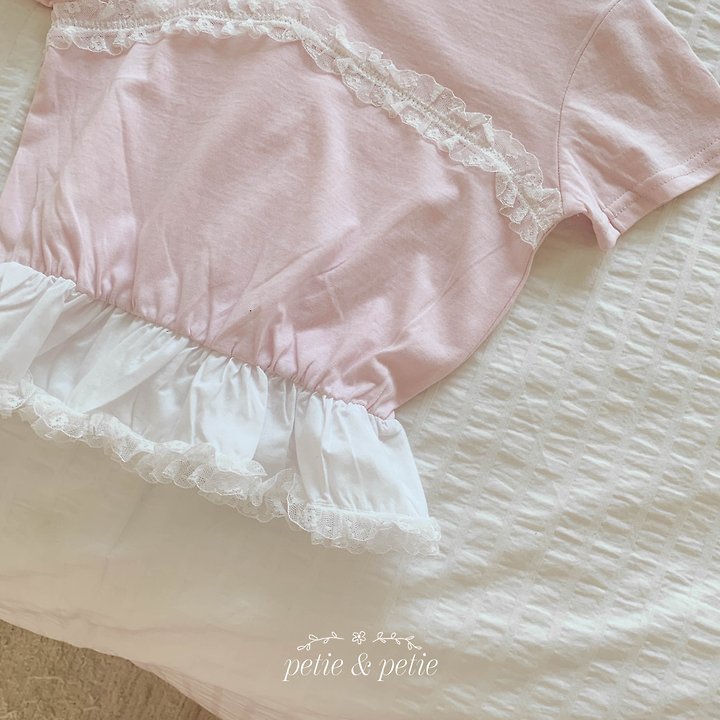 Petit & Petit - Korean Children Fashion - #designkidswear - Sugar Frill Tee - 6
