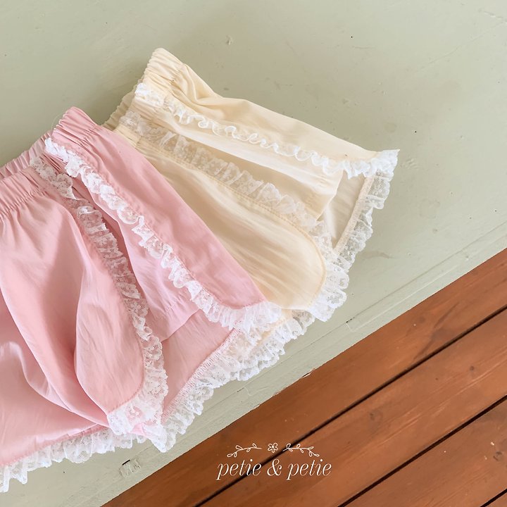Petit & Petit - Korean Children Fashion - #designkidswear - Powder Lace Pants - 5