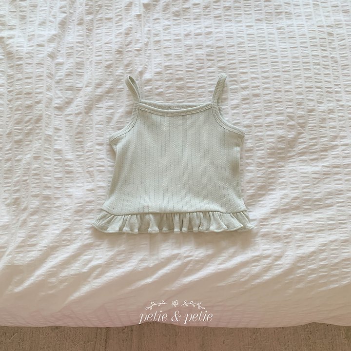 Petit & Petit - Korean Children Fashion - #designkidswear - Eyelet Frill Sleeveless - 3