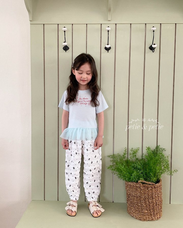 Petit & Petit - Korean Children Fashion - #designkidswear - Berry Sheer Frill Tee - 4