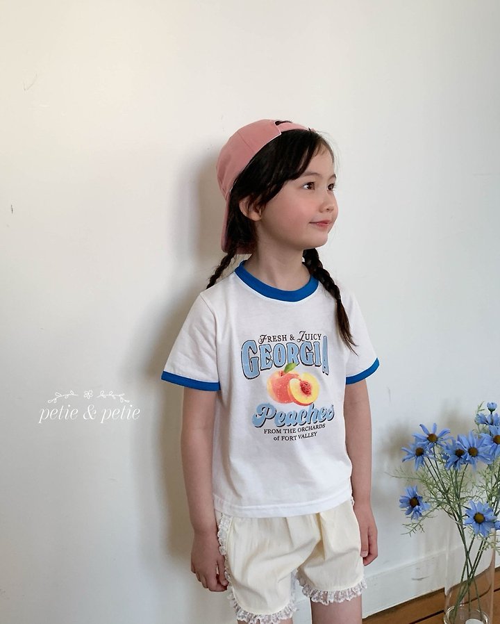 Petit & Petit - Korean Children Fashion - #designkidswear - Peach Tee - 4