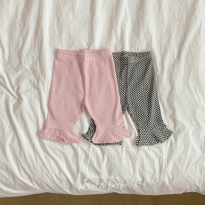 Petit & Petit - Korean Children Fashion - #discoveringself - Check Frill Pants - 2