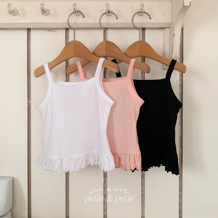 Petit & Petit - Korean Children Fashion - #discoveringself - Plain Frill Sleeveless