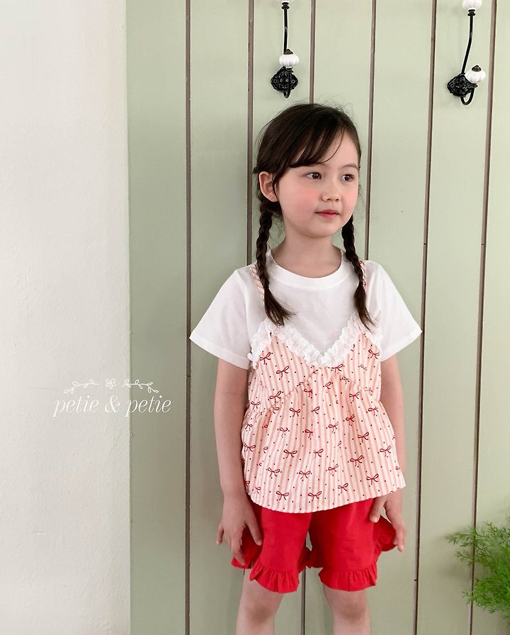 Petit & Petit - Korean Children Fashion - #discoveringself - Ribbon Bustier - 4