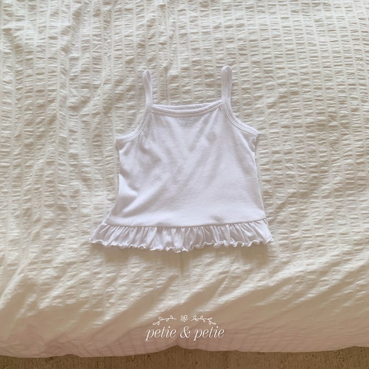 Petit & Petit - Korean Children Fashion - #fashionkids - Plain Frill Sleeveless - 2