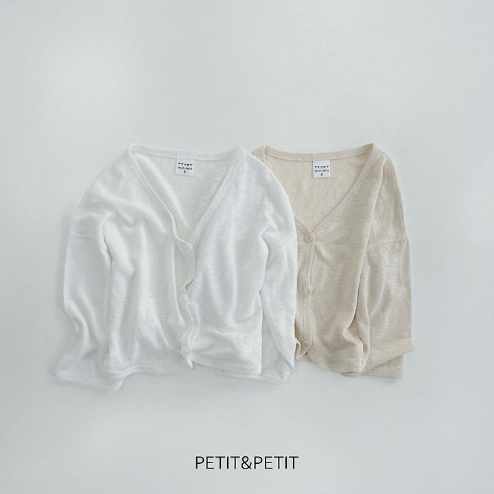 Petit & Petit - Korean Children Fashion - #fashionkids - Linen Cardigan