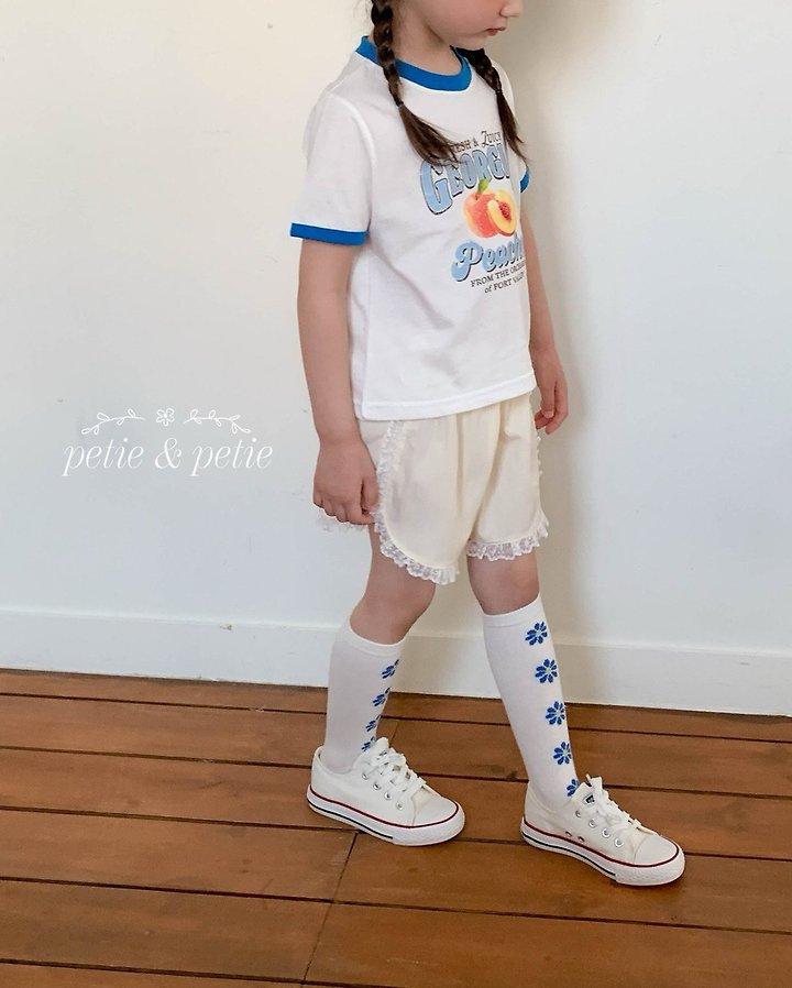 Petit & Petit - Korean Children Fashion - #kidsshorts - Peach Tee - 6