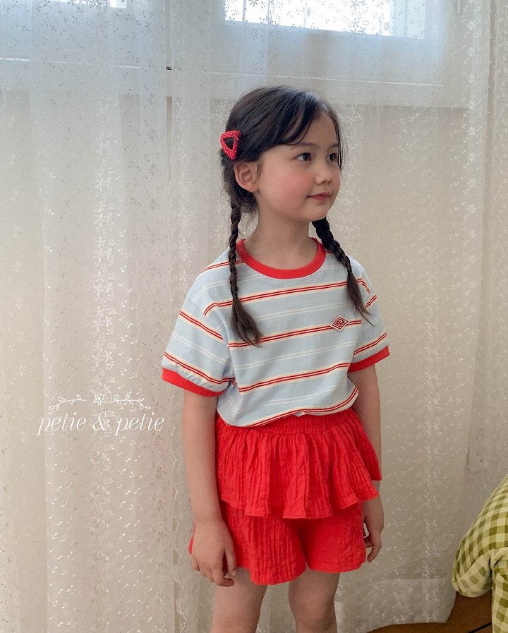 Petit & Petit - Korean Children Fashion - #kidsshorts - Toms Stripe Tee - 5