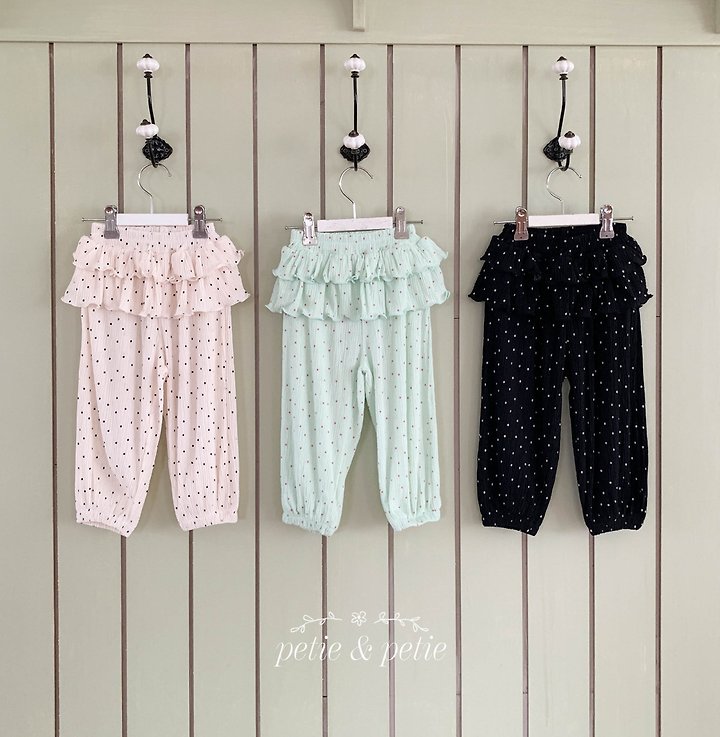 Petit & Petit - Korean Children Fashion - #kidsshorts - Dot Pleats Cancan Pants