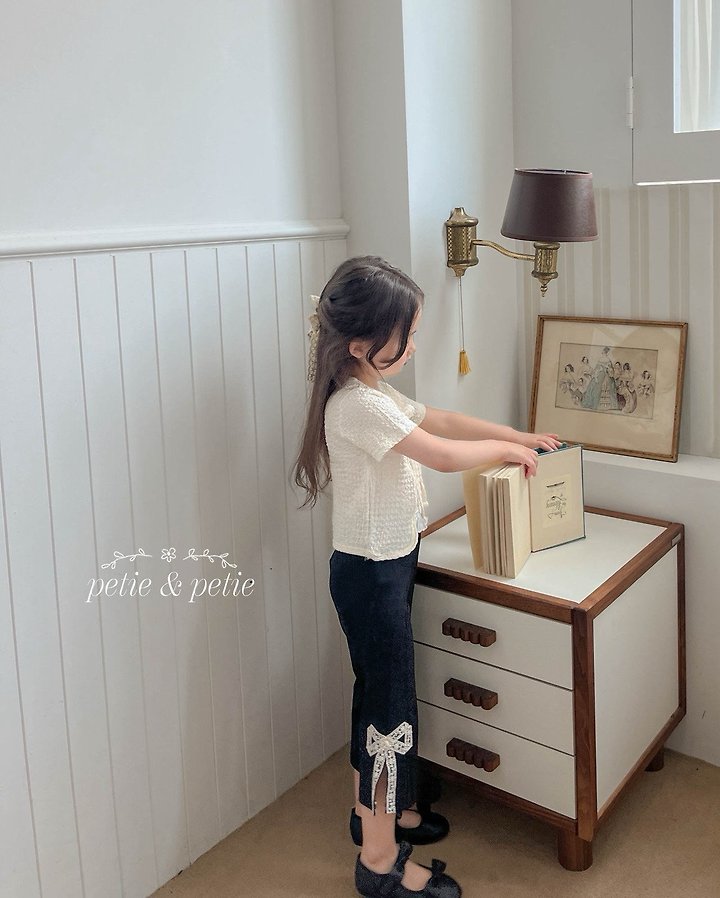 Petit & Petit - Korean Children Fashion - #kidsshorts - Ribbon Flare Pants - 10