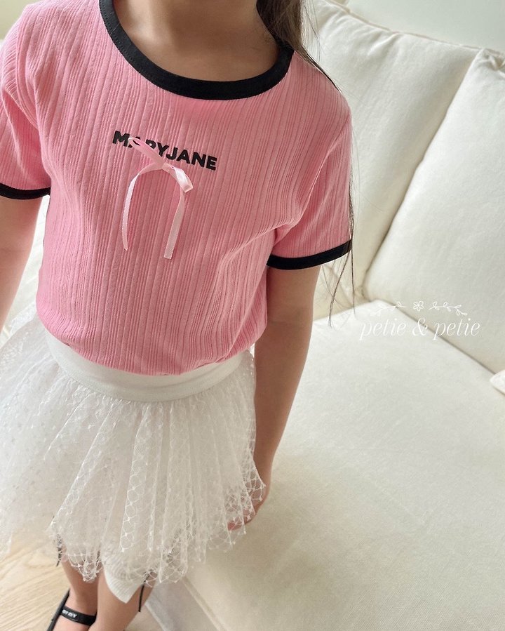 Petit & Petit - Korean Children Fashion - #kidsshorts - Mary Jane Tee - 5