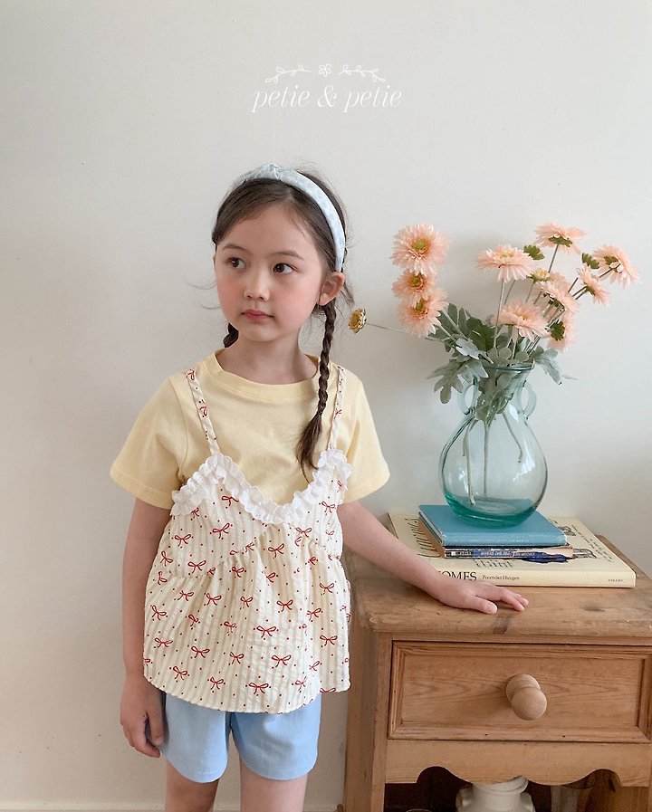 Petit & Petit - Korean Children Fashion - #kidsstore - Ribbon Bustier - 6